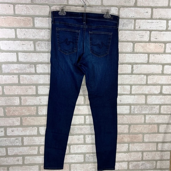 Ag The Farrah High Rise Skinny Jeans in Dark Wash Size 29 - Picture 6 of 11